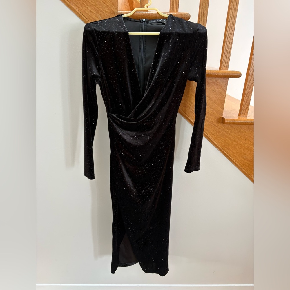 Elegant Black Sparkle Evening Dress
